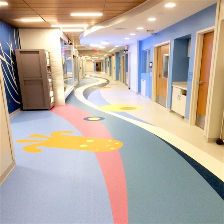 Optinal Grain Pattern PVC Flooring in stock